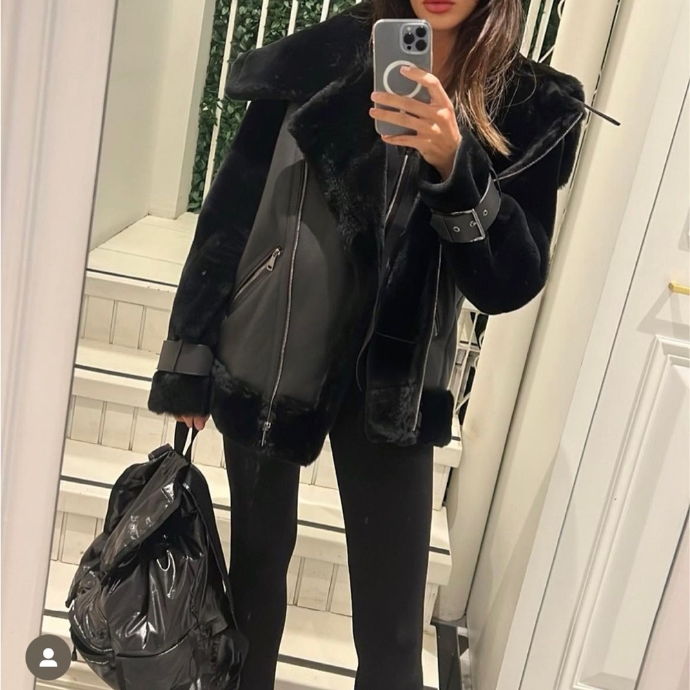 Shearling oversized Jacket Bomber size xs